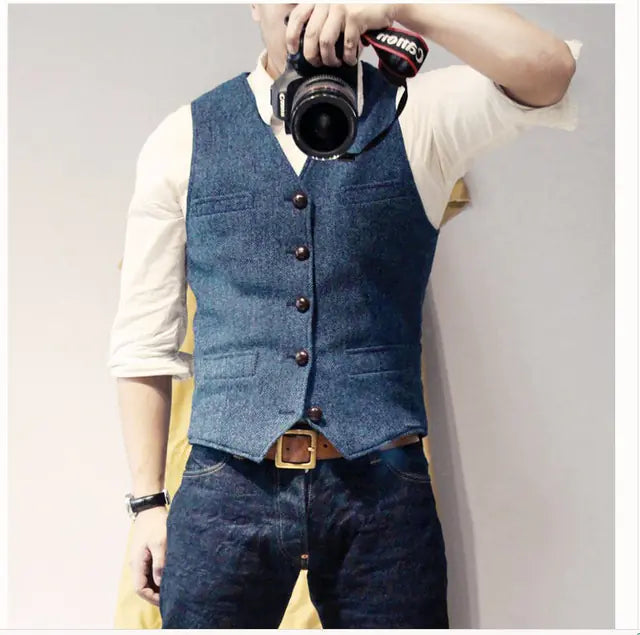 Slimming Casual Spandex Waistcoat for Men