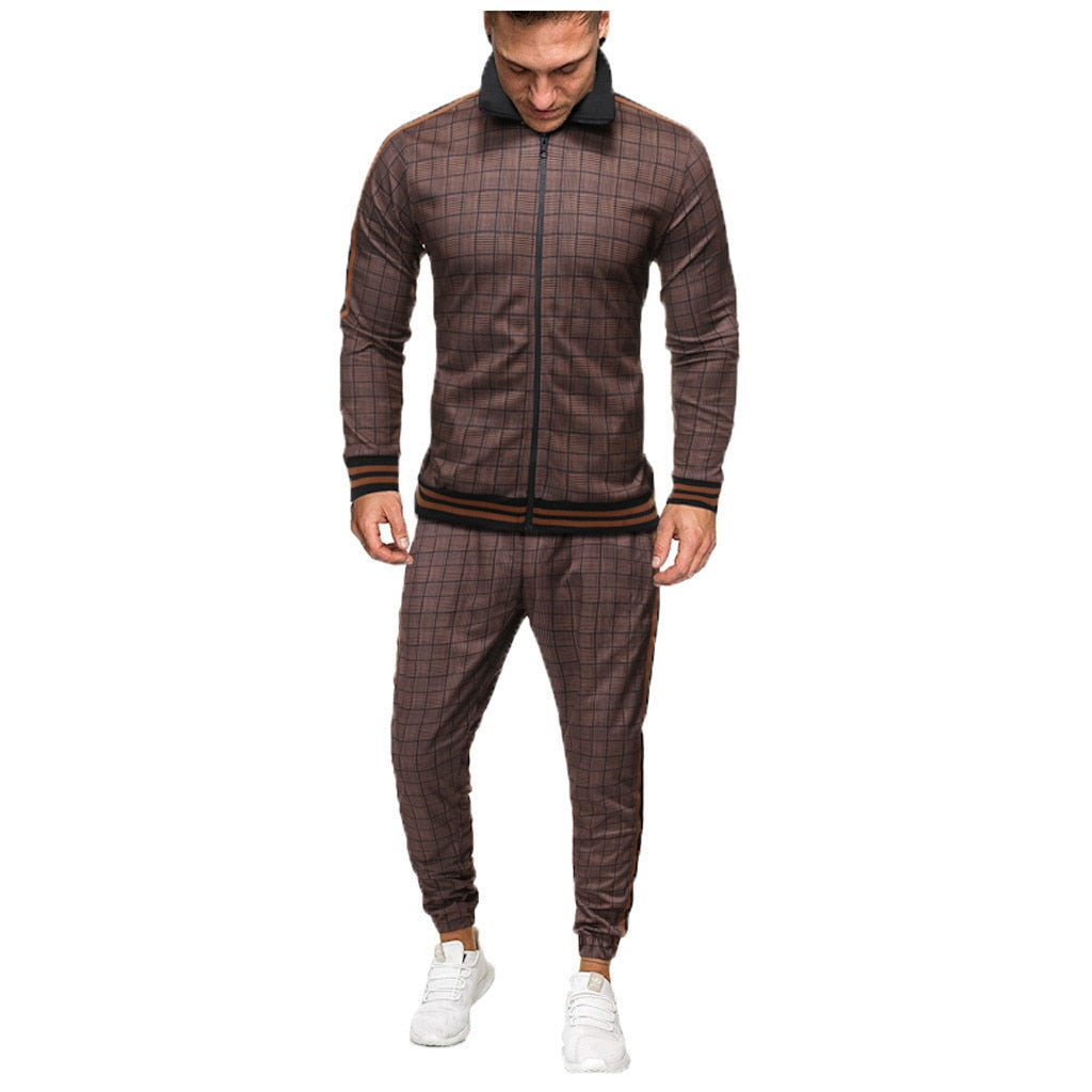 Men's Casual Sportswear Set with Digital Print (2 Pieces)