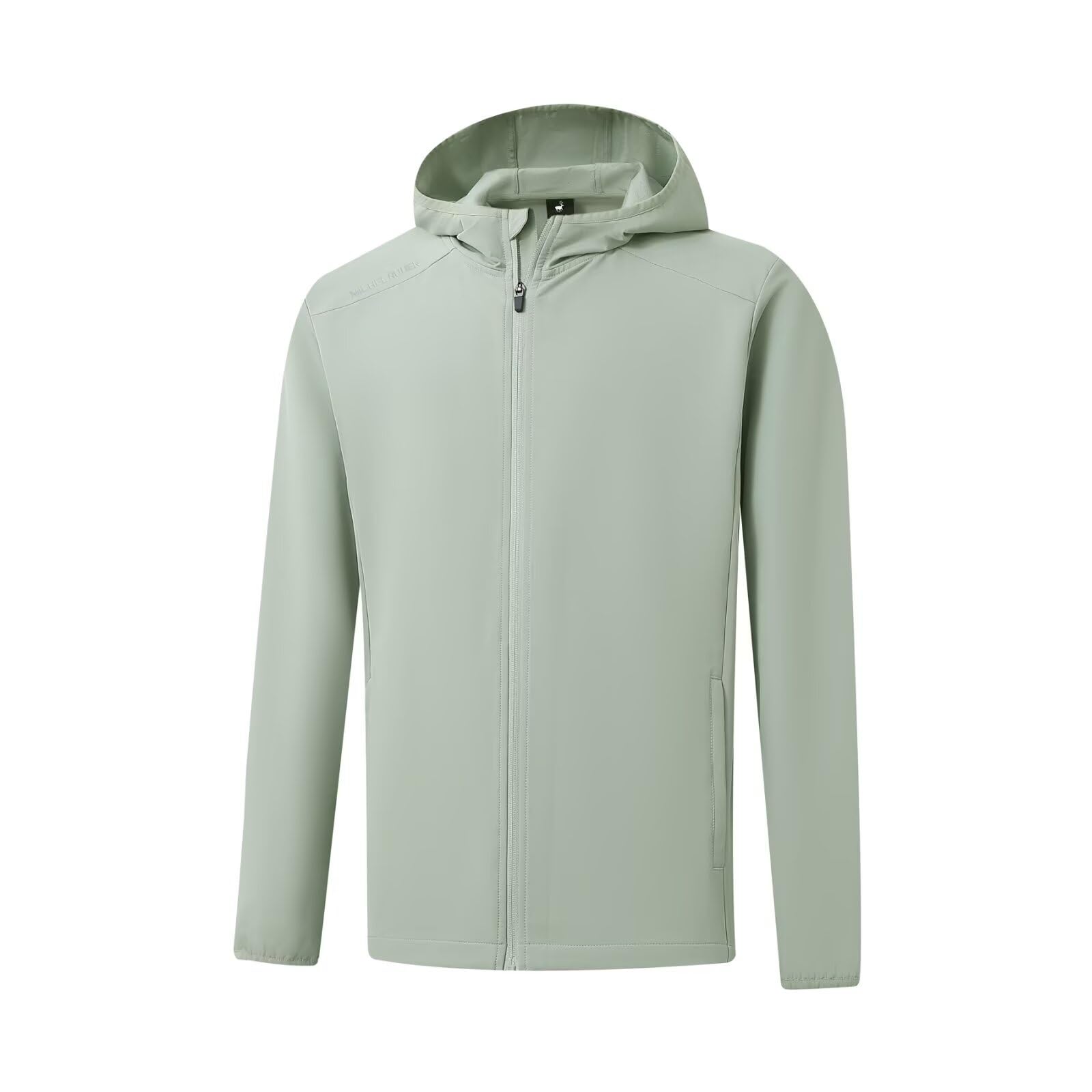 Rouen Zip Up Jacket for Men Performance Water Resistance Zipper Pockets Hiking Golf Outwear Hooded Windbreaker Men