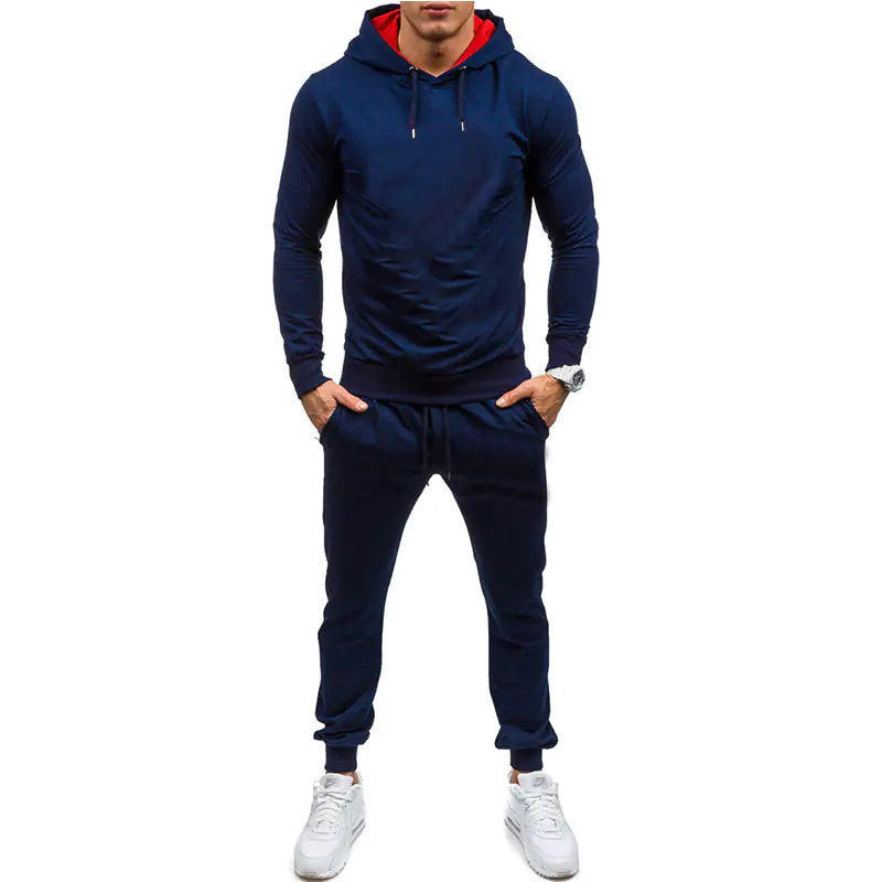 Slim Hip-hop Casual Hoodie Sportswear Suit