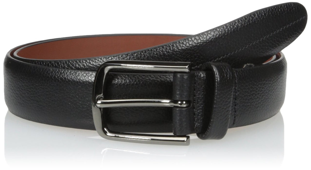 Perry Ellis Mens Park Ave Belt Black 36