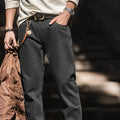 Fashionable Washed Straight Jeans for Men