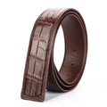 Genuine Crocodile Skin Belt for Men - Business Casual