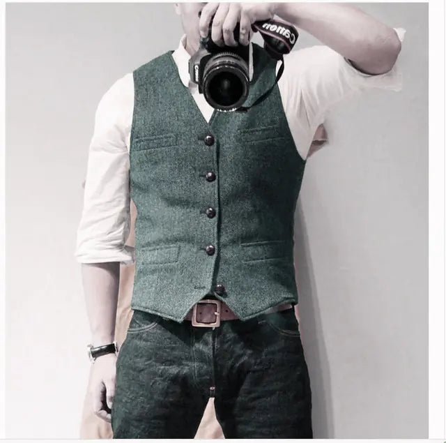 Slimming Casual Spandex Waistcoat for Men