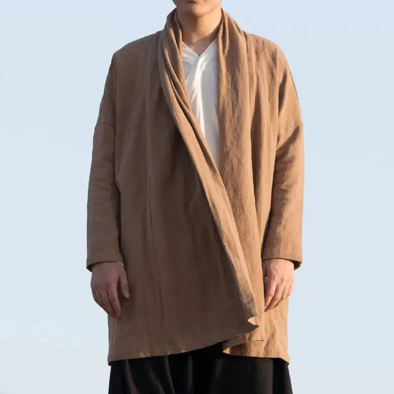 Chinese Style Casual Windbreaker Coat for Men