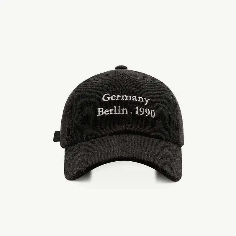 Corduroy Baseball Hat for Men and Women