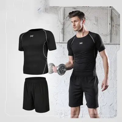 Men's Fitness Set - Quick-Dry Sportswear for Training