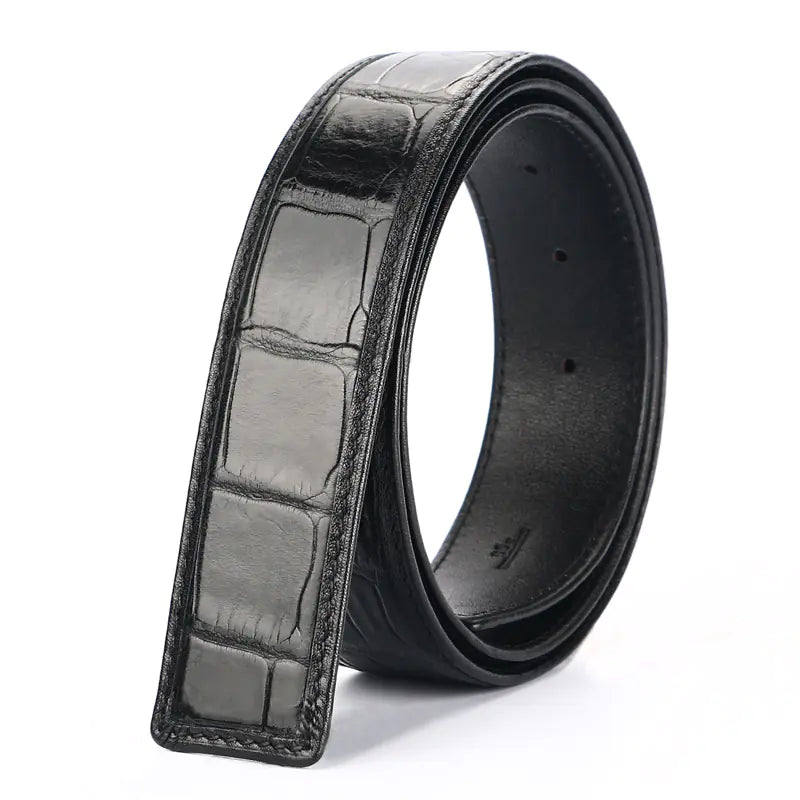 Genuine Crocodile Skin Belt for Men - Business Casual