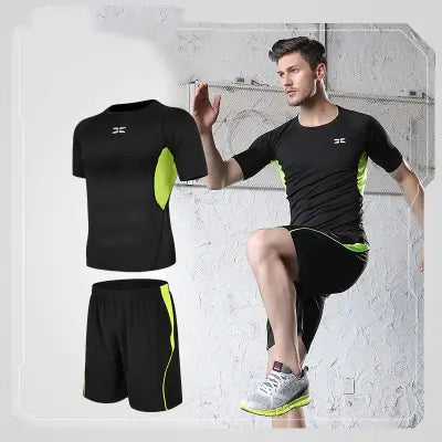 Men's Fitness Set - Quick-Dry Sportswear for Training