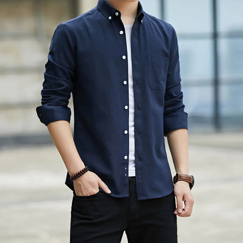 High-Quality Oxford Shirt for Men - Casual Fit
