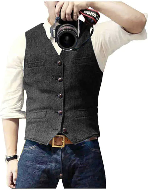 Slimming Casual Spandex Waistcoat for Men