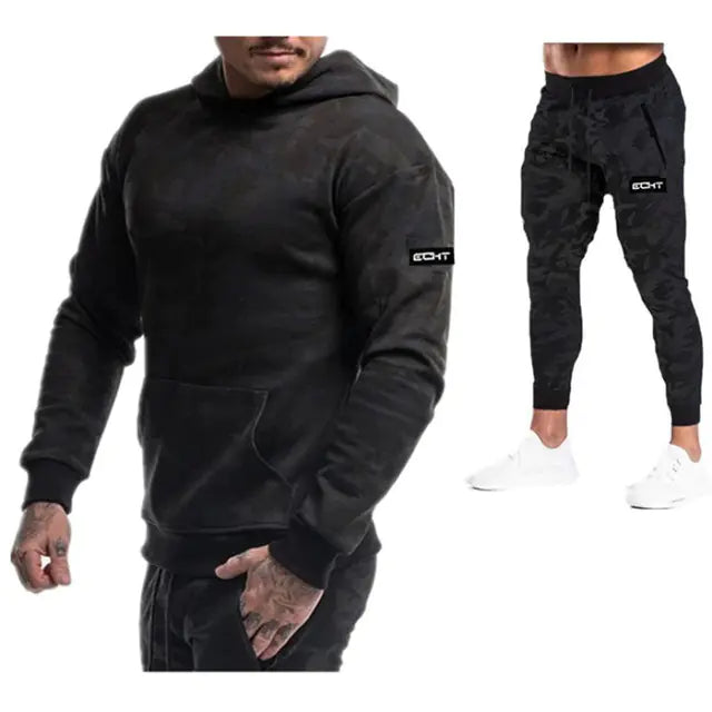 Men's Sportswear Set - Hoodies, Pants, and Training Gear