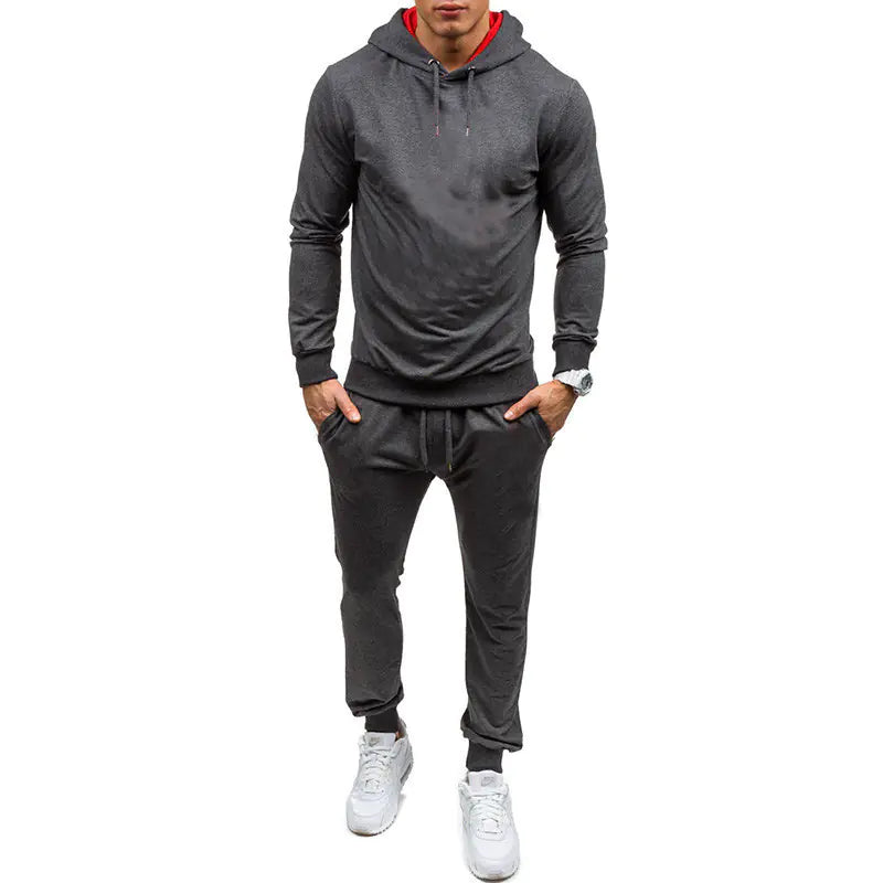 Slim Hip-hop Casual Hoodie Sportswear Suit