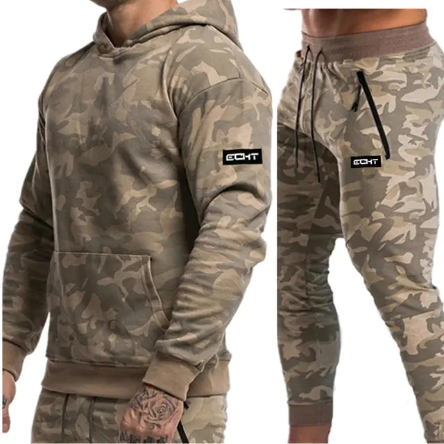 Men's Sportswear Set - Hoodies, Pants, and Training Gear