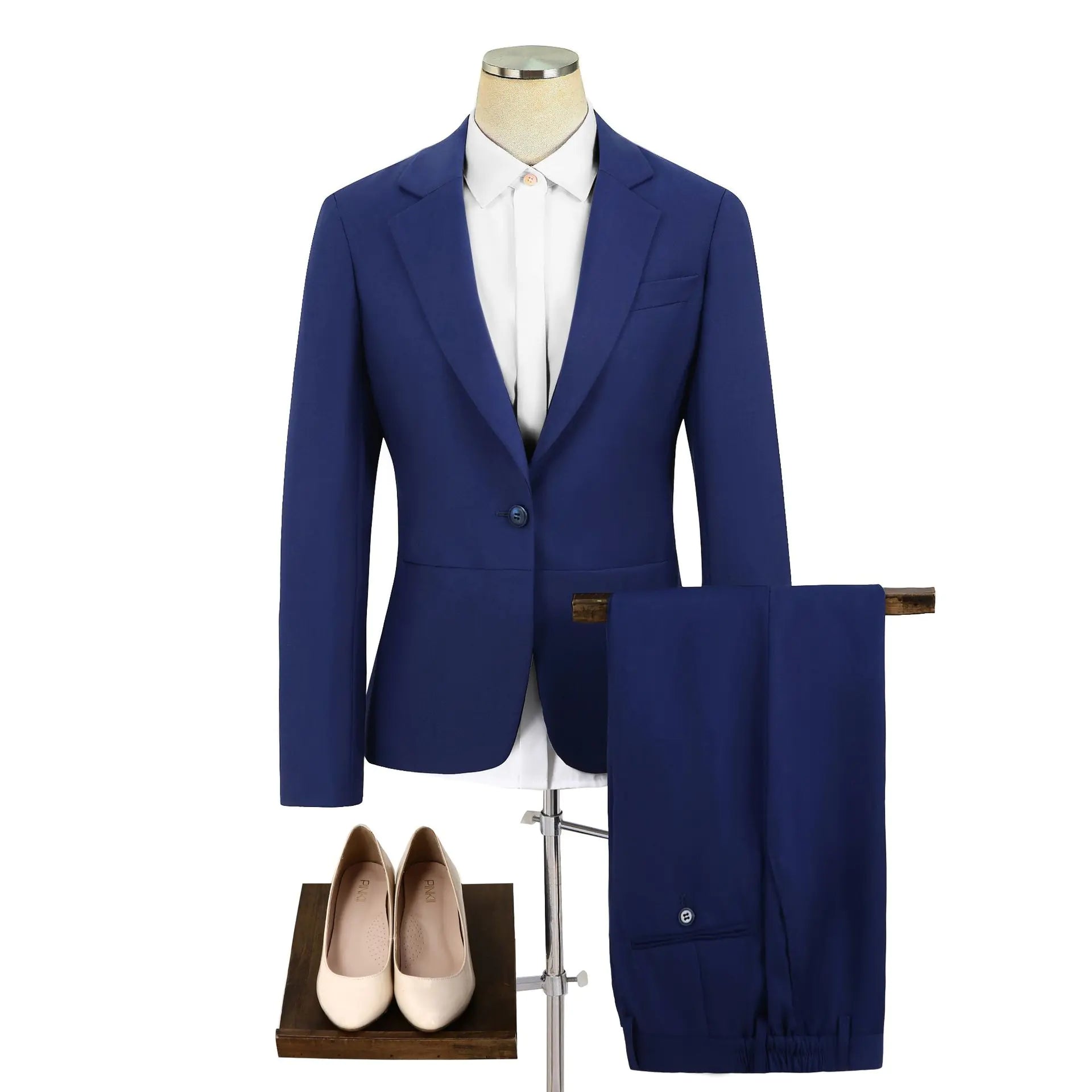 Blue Business Suit for Men and Women (Wedding Attire)