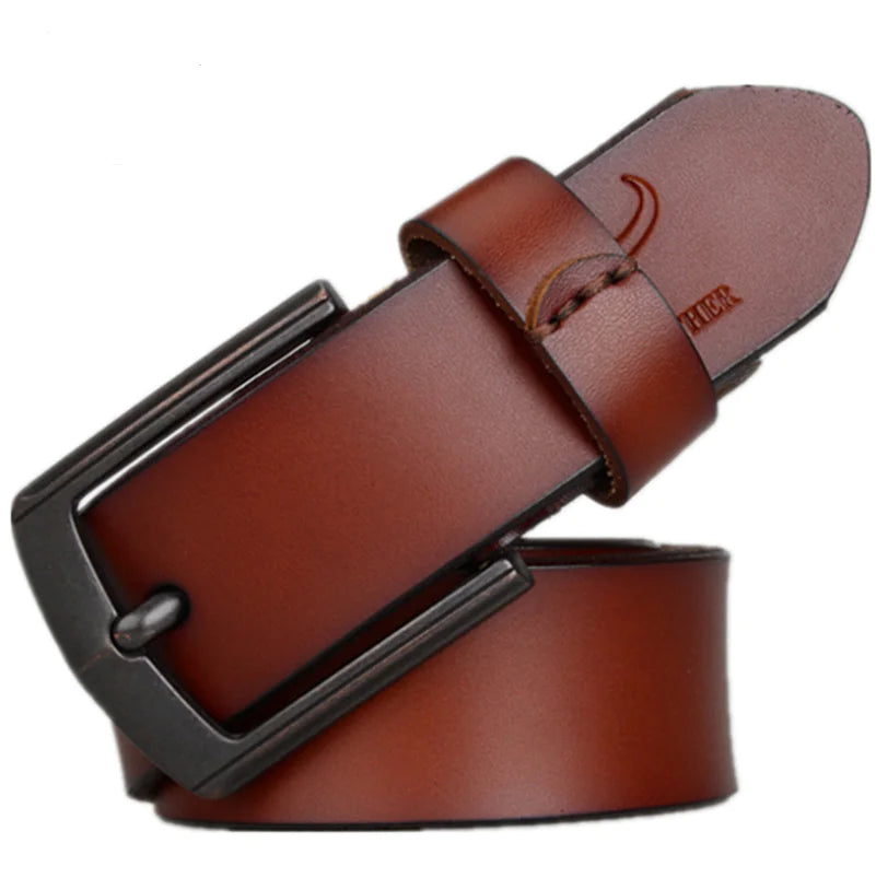 COWATHER Genuine Leather Casual Belt for Men XF012