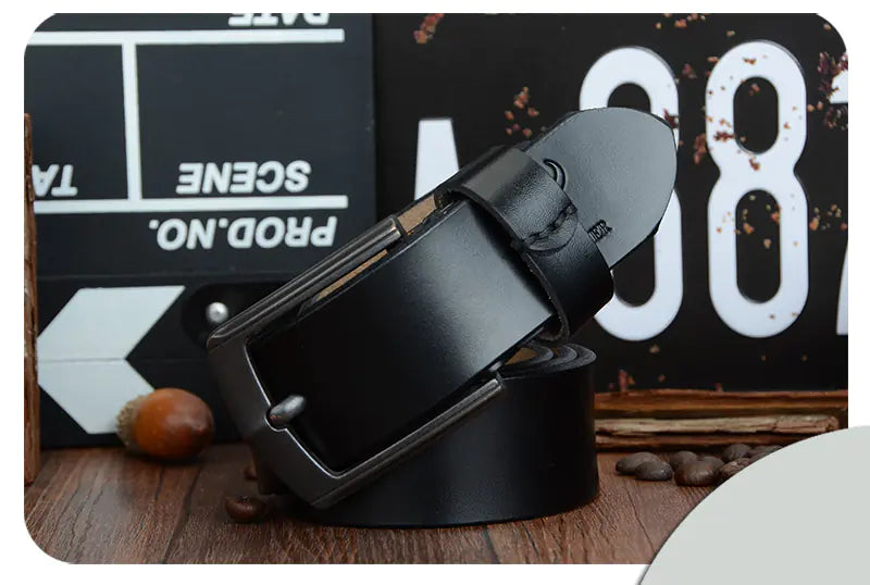 COWATHER Genuine Leather Casual Belt for Men XF012